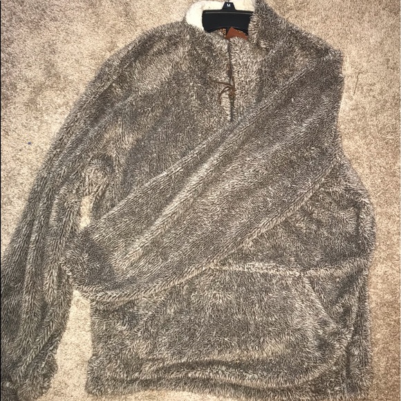 Soft fuzzy half zip - Picture 1 of 1